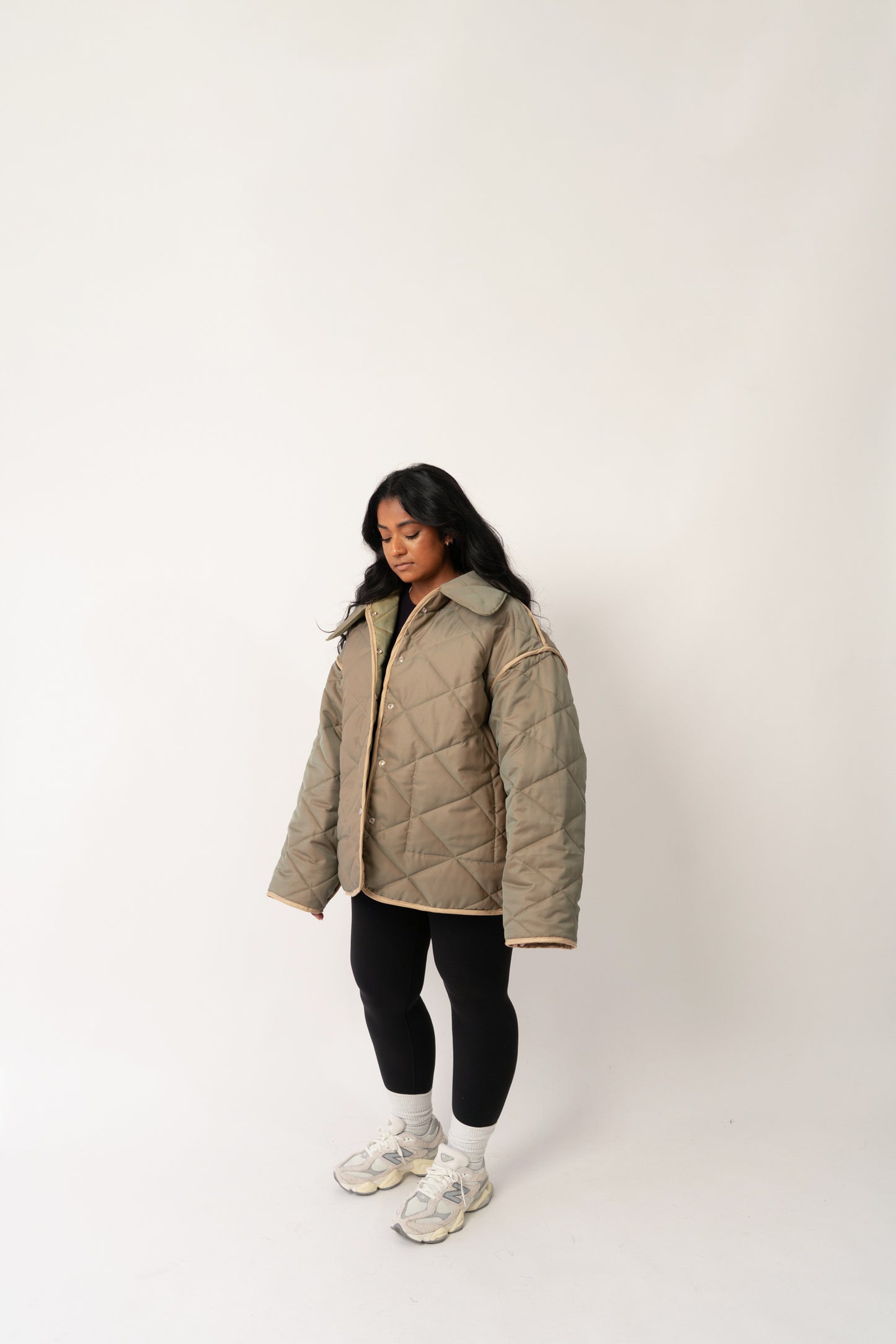 Elias Quilted Jacket Sage