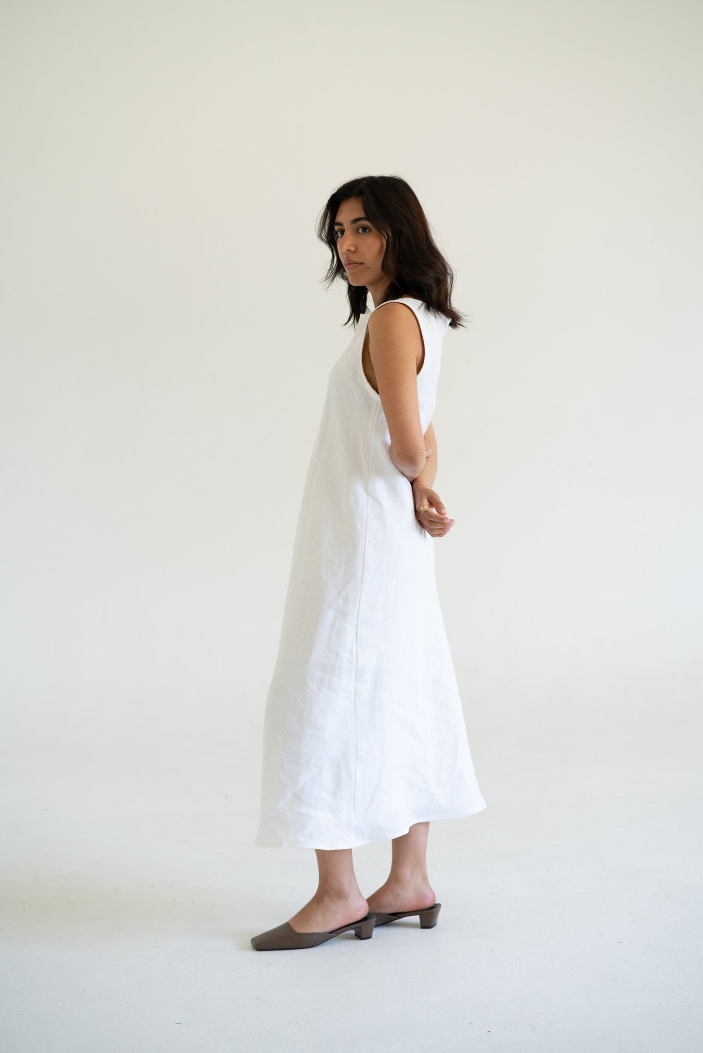 Eden Midi Linen Dress