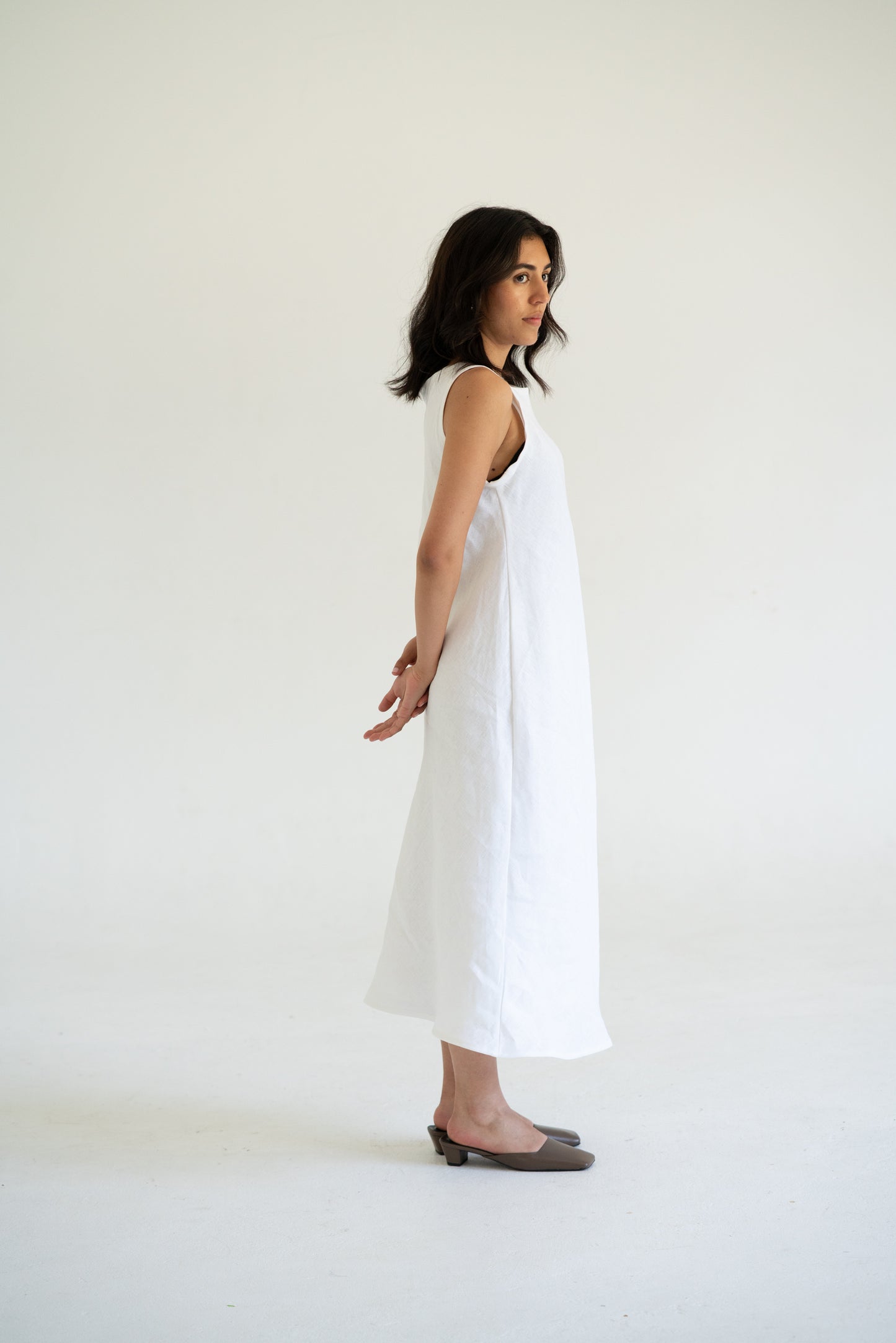 Eden Midi Linen Dress