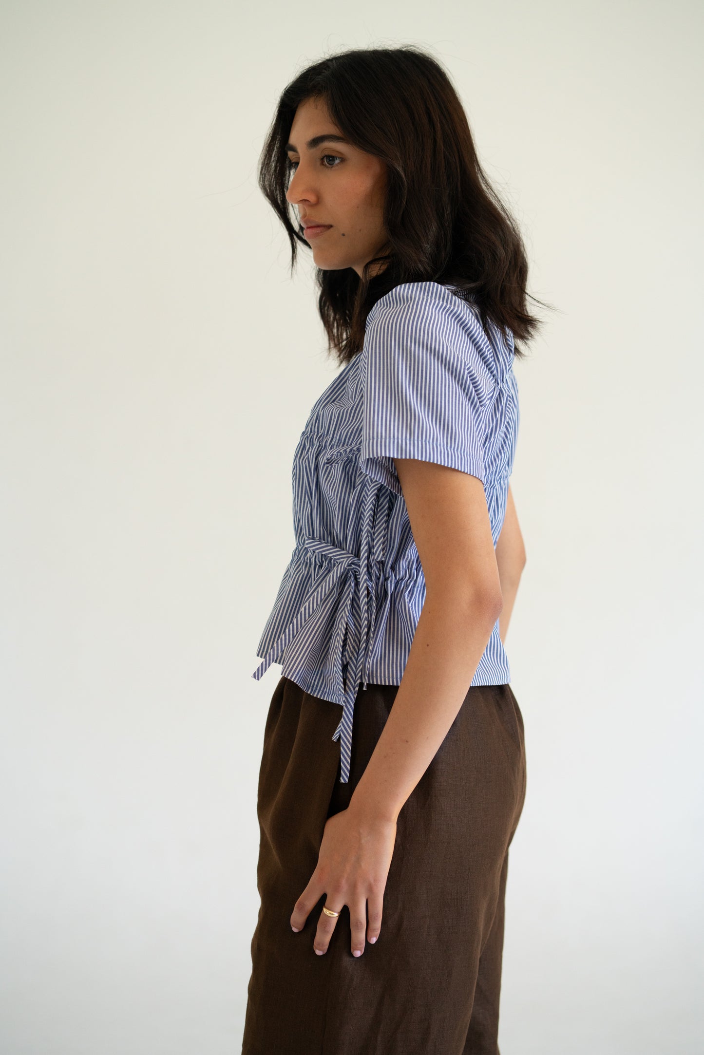 Eden Linen Pants Chocolate Brown