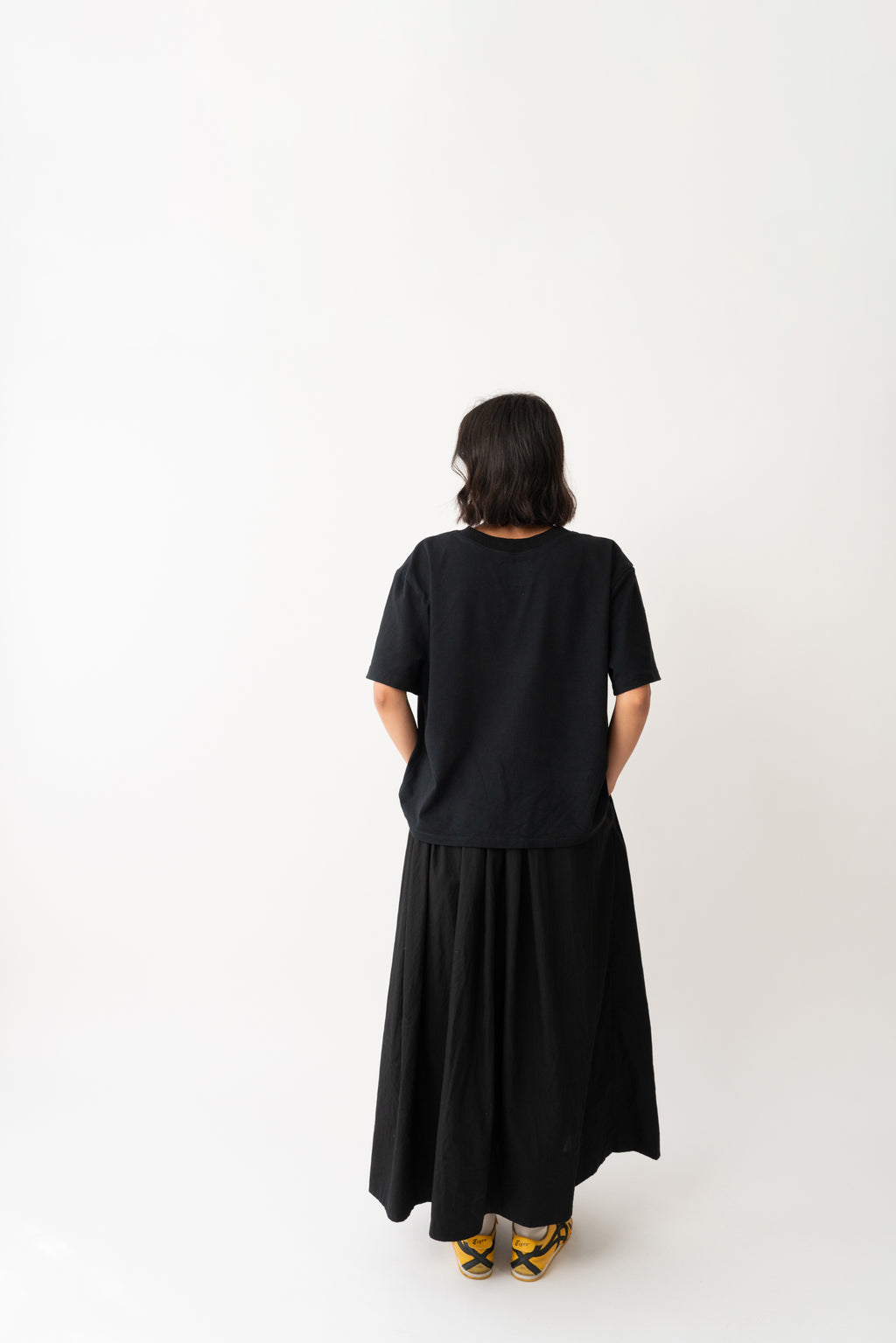 Abigail Gathered Skirt Black