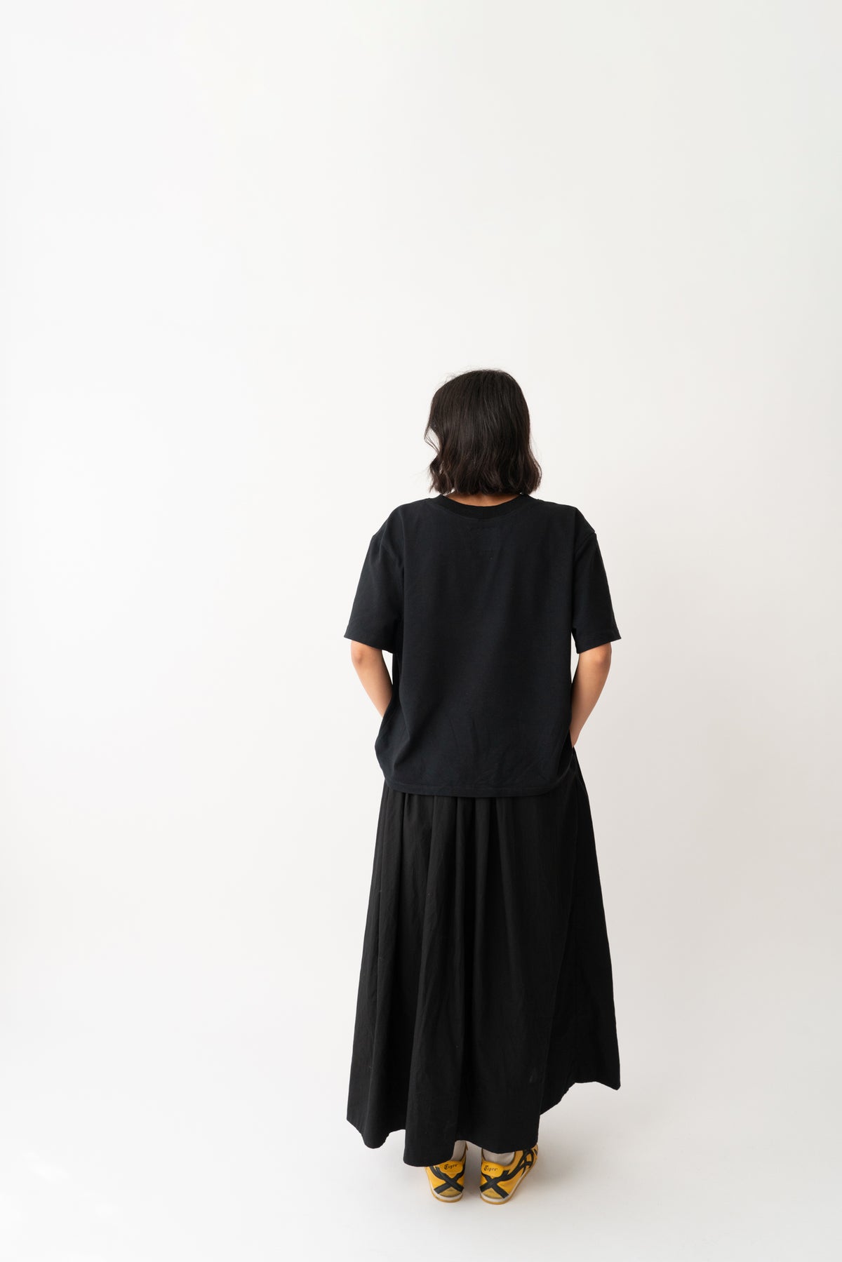 Abigail Gathered Skirt Black