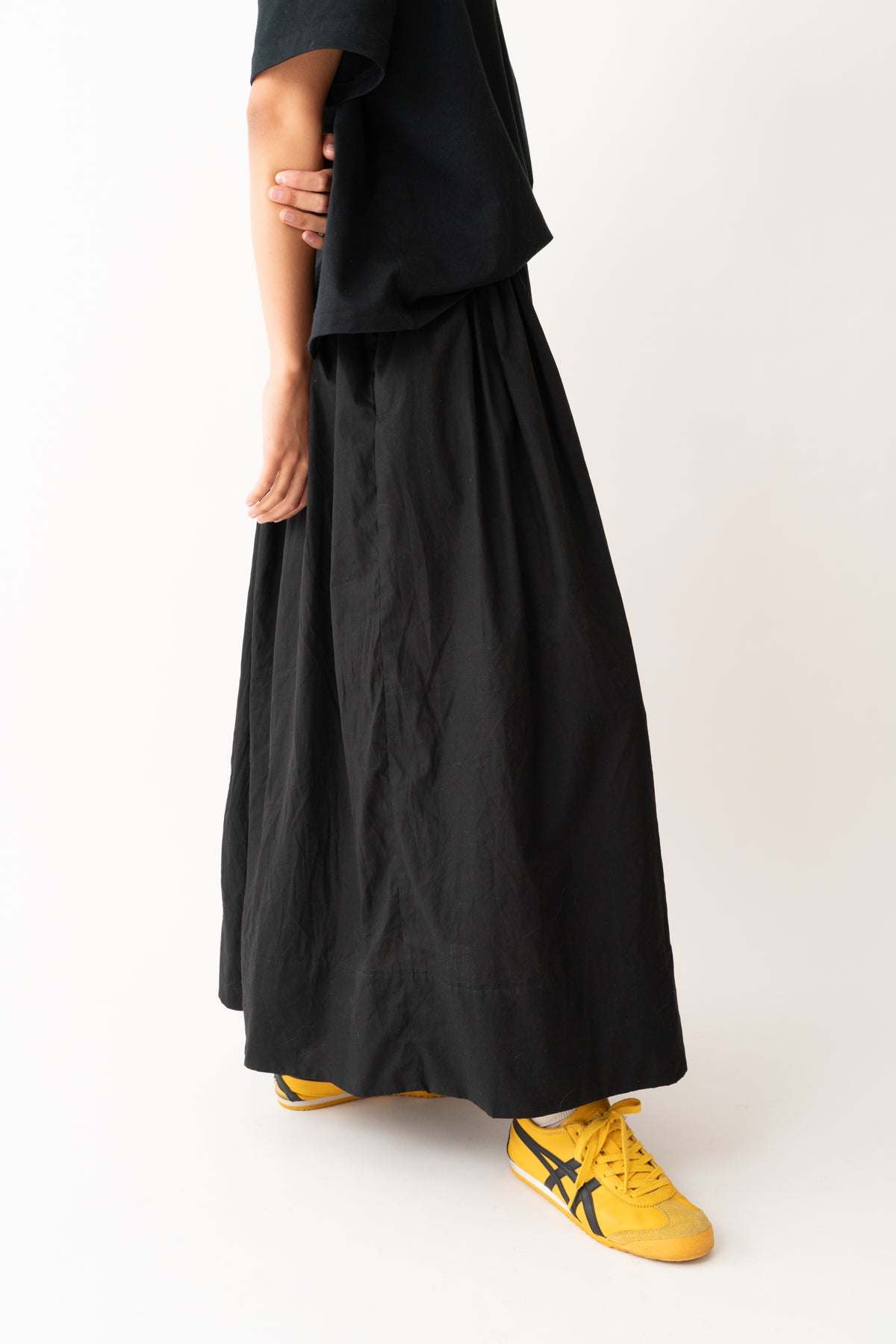 Abigail Gathered Skirt Black