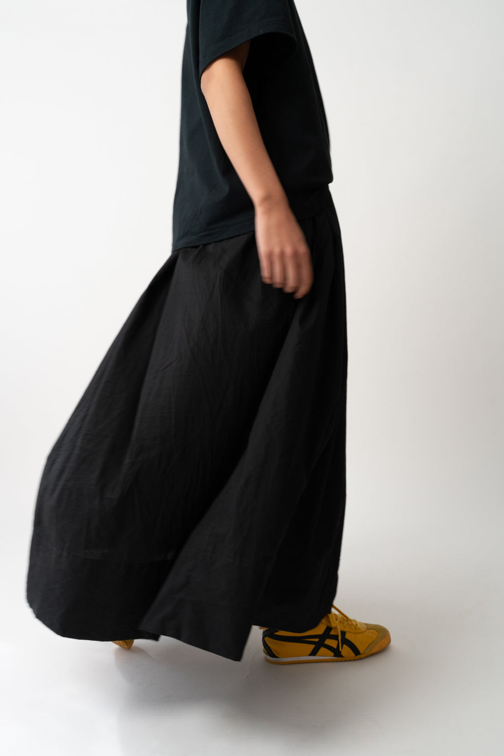 Abigail Gathered Skirt Black