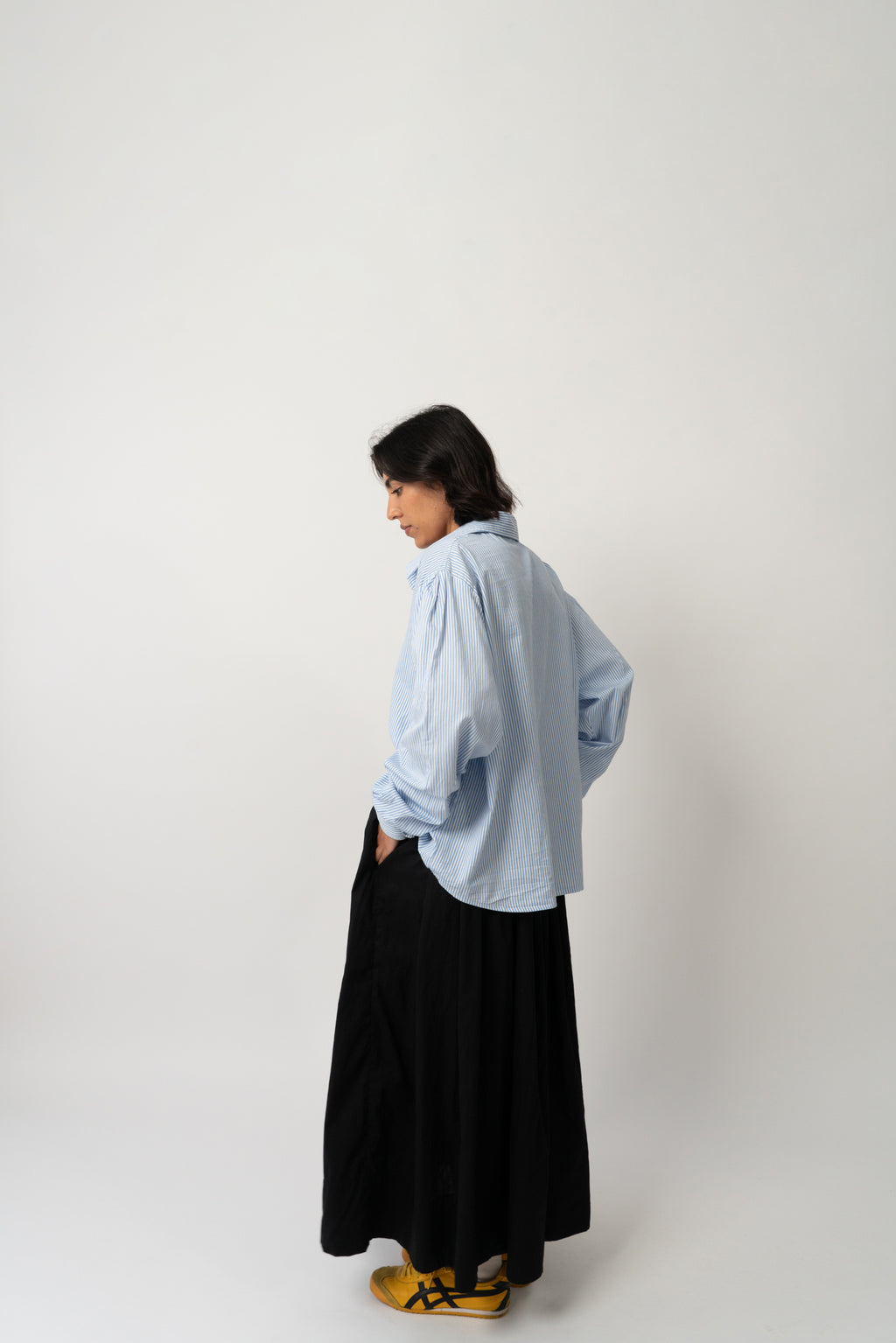 Abigail Gathered Skirt Black