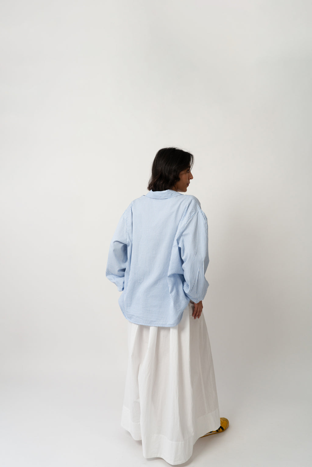 Abigail Gathered Skirt White