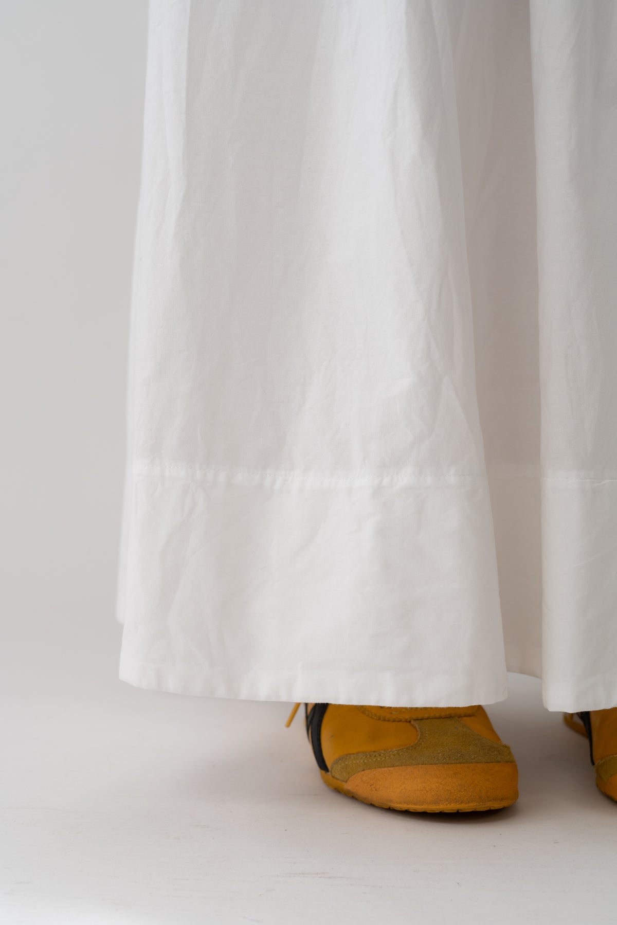 Abigail Gathered Skirt White