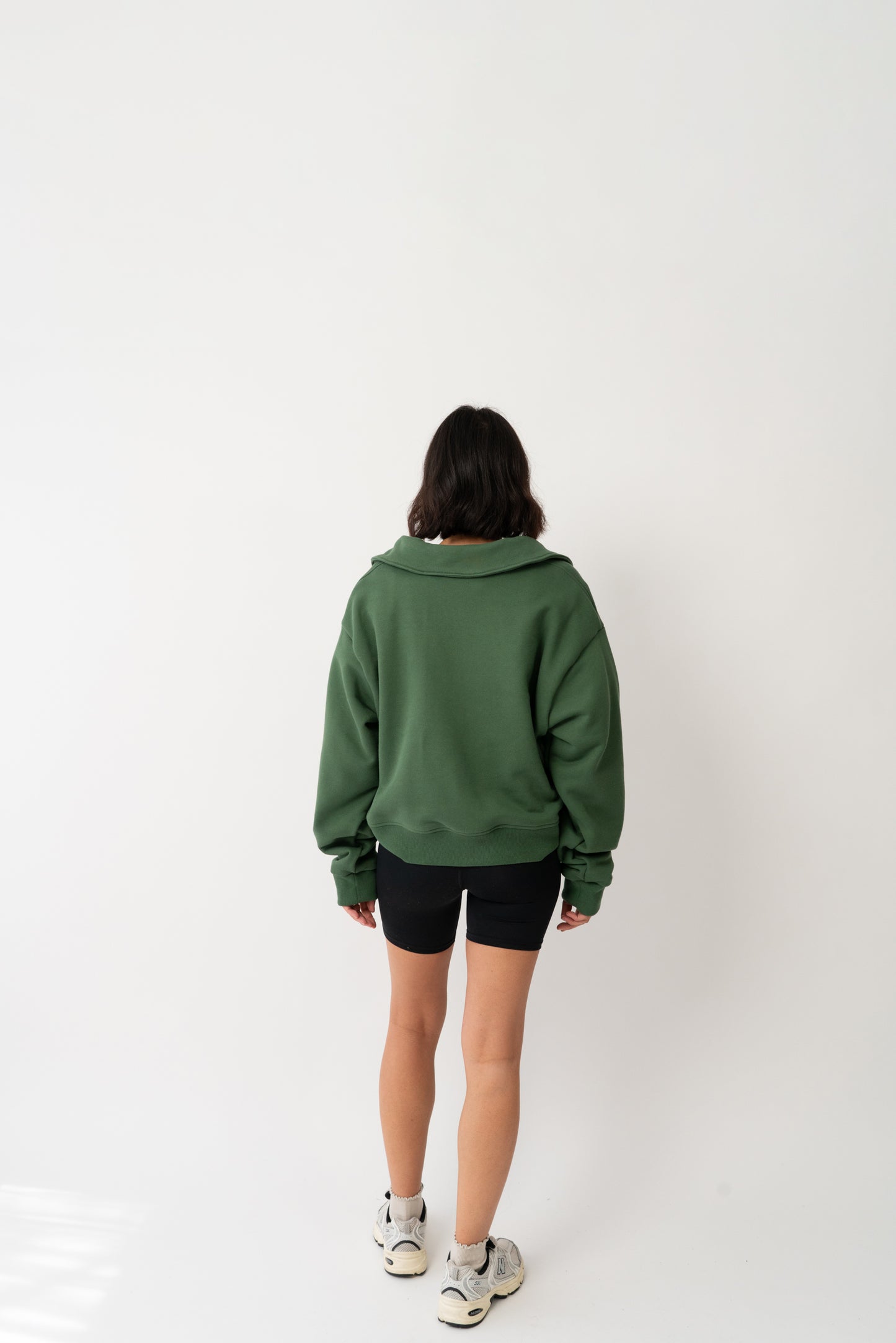 Levi Quarter Zip Hunter Green