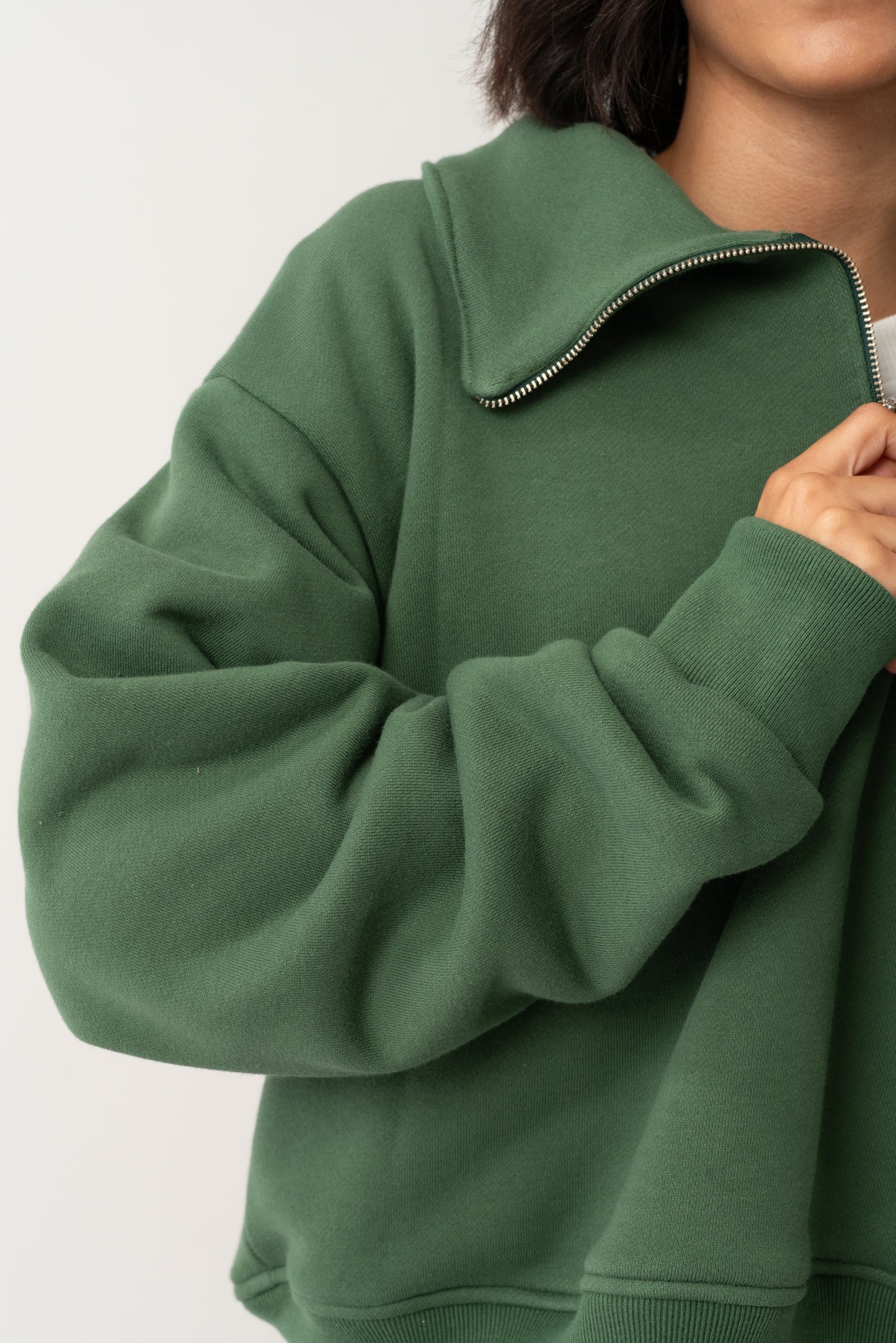 Levi Quarter Zip Hunter Green