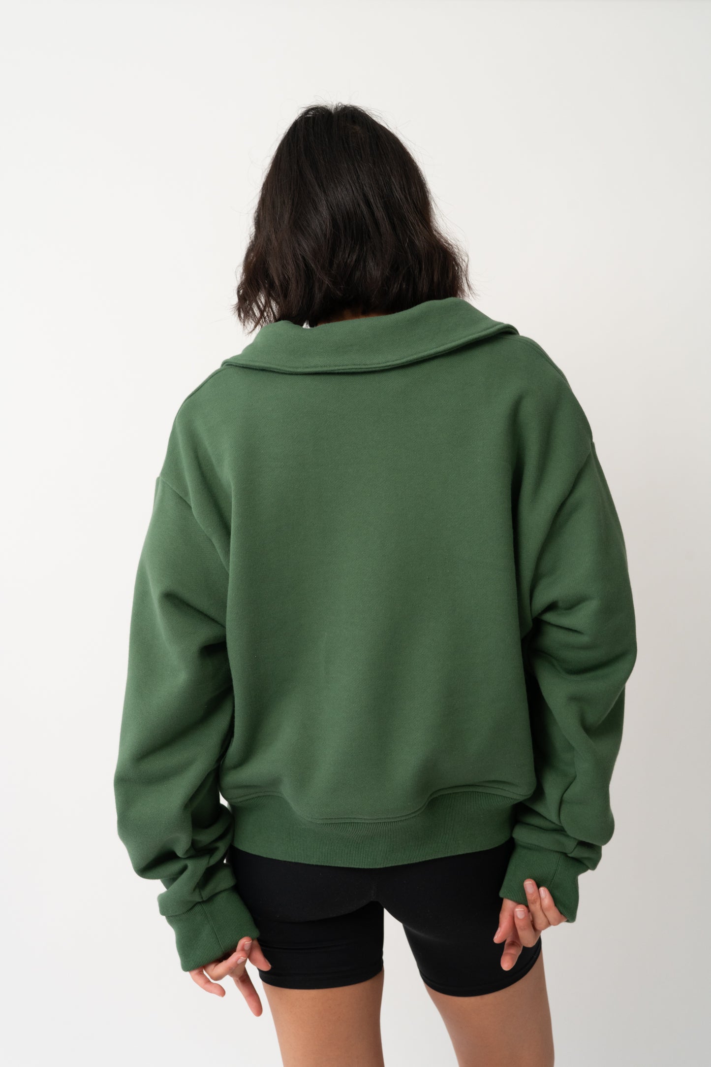 Levi Quarter Zip Hunter Green