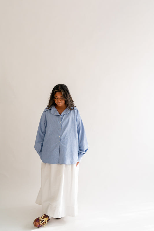 Salem Button Up Shirt Blue