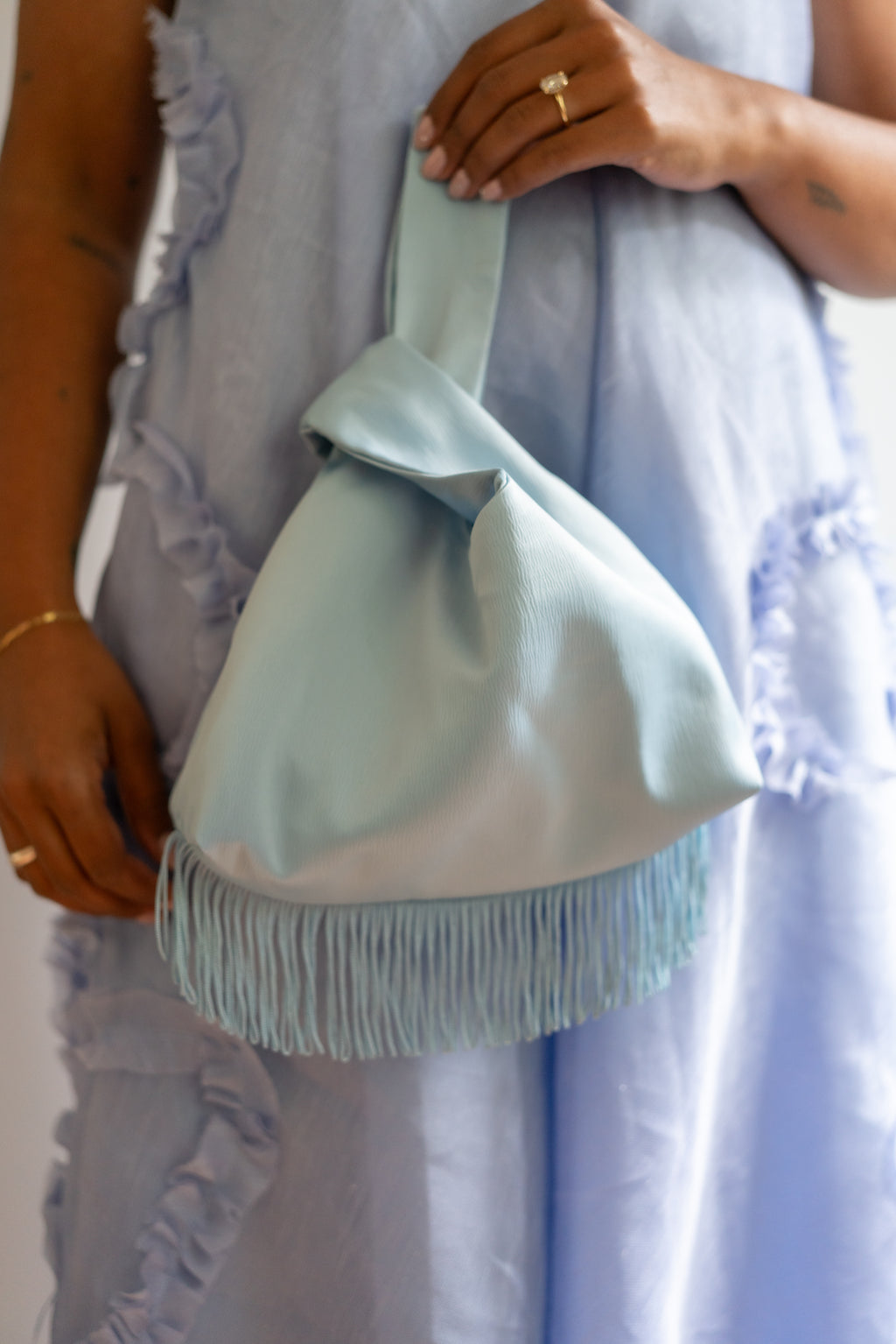 Selah Knot Bag Blue