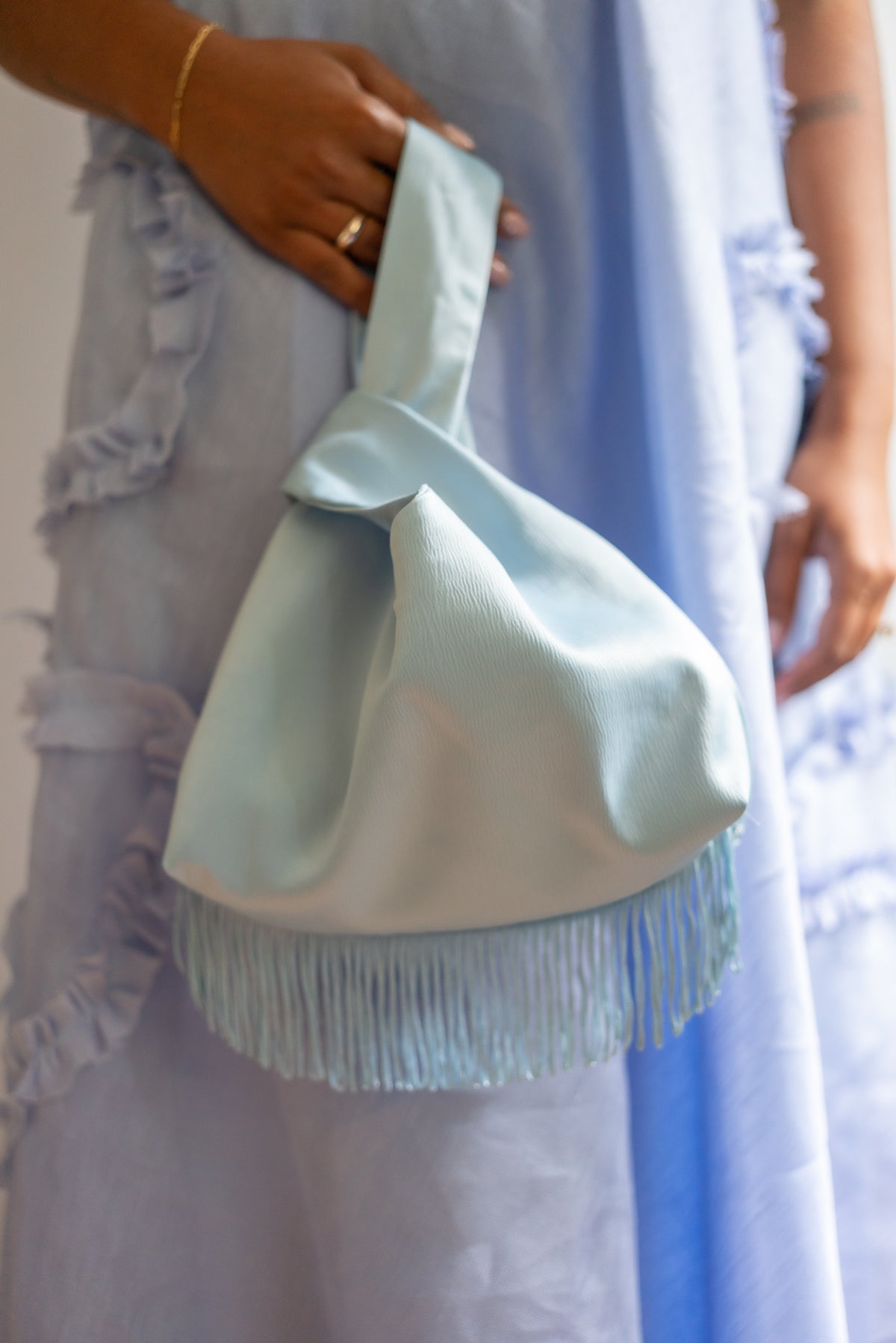 Selah Knot Bag Blue
