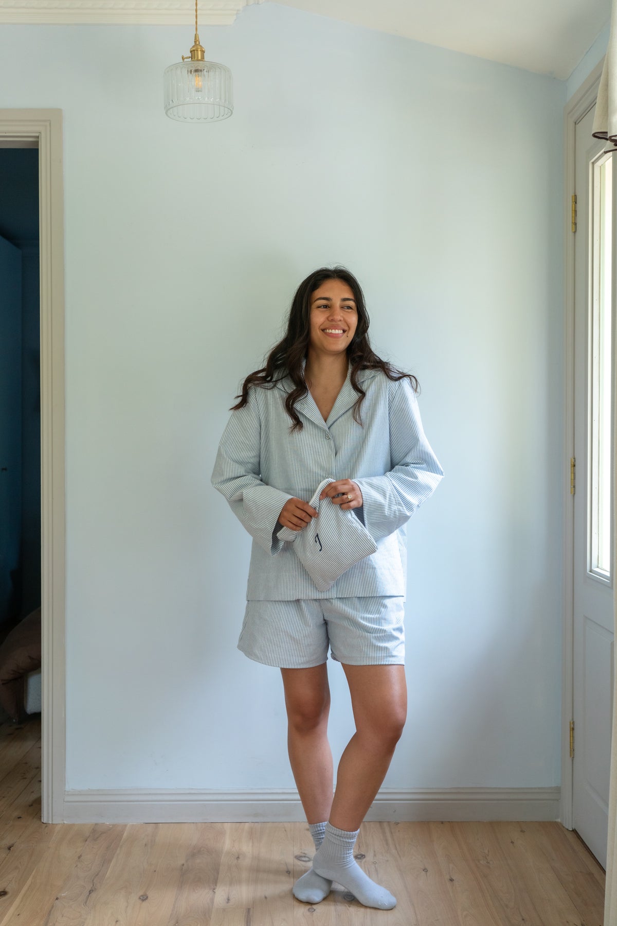 Shiloh Set Navy Stripe