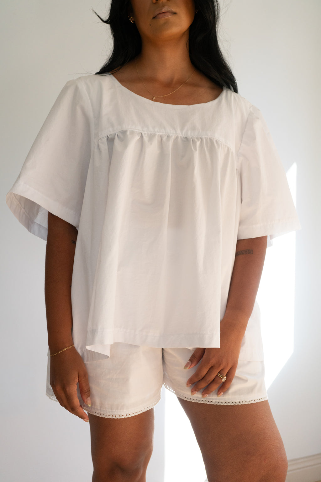 Lydia Top White